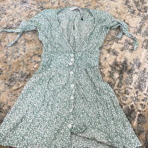 Beautiful Faithful the Brand green floral dress